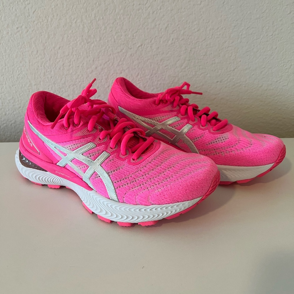 Women’s Gel Nimbus 22 'Hot Pink' Pure Silver